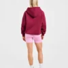 Oversized hoodie met geborduurd opschrift
