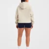Oversized hoodie met geborduurd opschrift