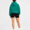 Oversized hoodie met geborduurd opschrift