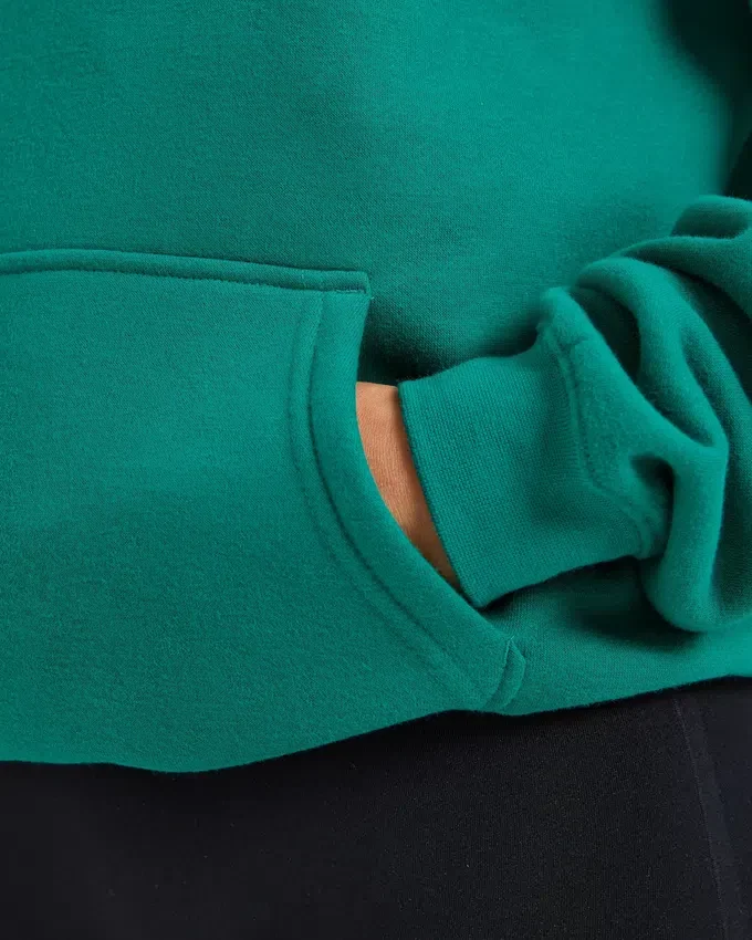 Oversized hoodie met geborduurd opschrift