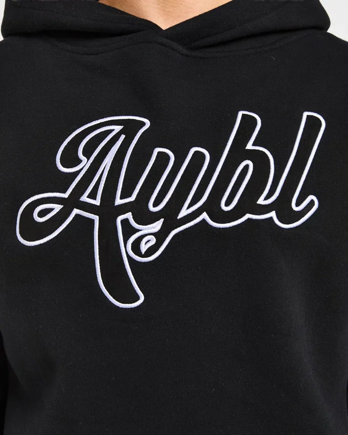 Oversized hoodie met geborduurd opschrift