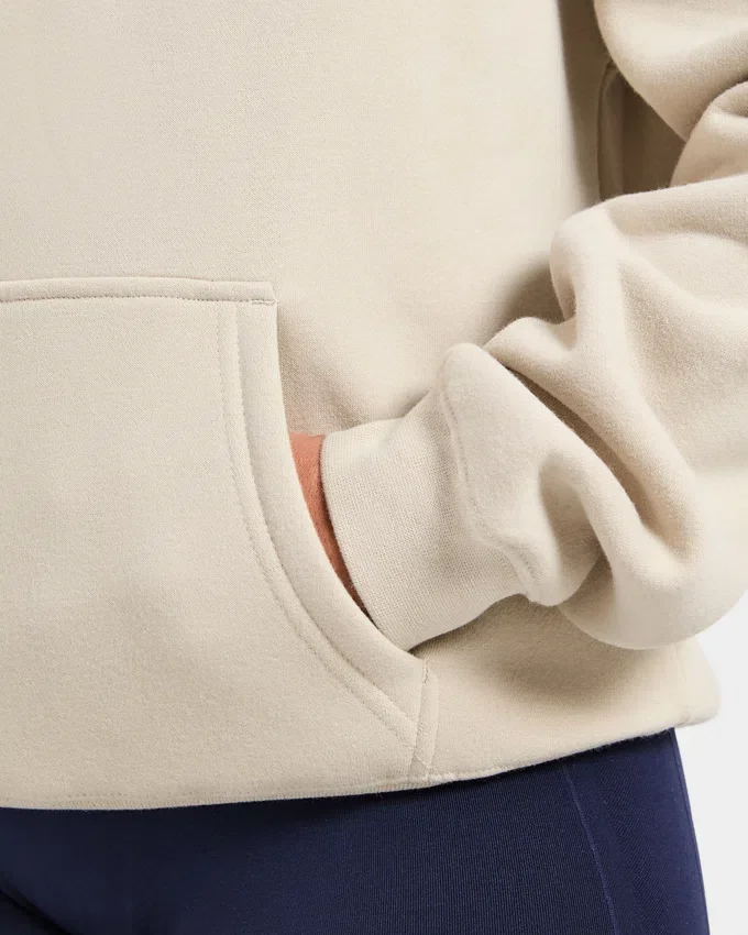 Oversized hoodie met geborduurd opschrift