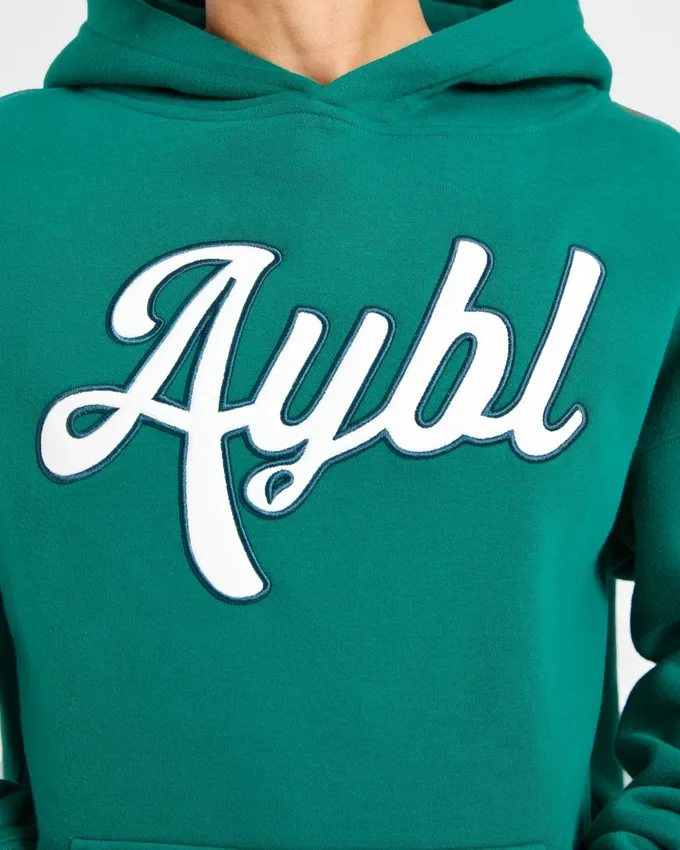 Oversized hoodie met geborduurd opschrift