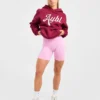 Oversized hoodie met geborduurd opschrift