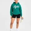 Oversized hoodie met geborduurd opschrift