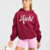 Oversized hoodie met geborduurd opschrift
