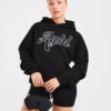 Oversized hoodie met geborduurd opschrift