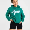Oversized hoodie met geborduurd opschrift