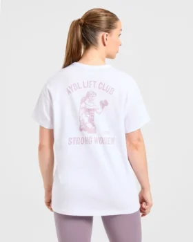 Oversized T-shirt met ‘Strong Women’-print