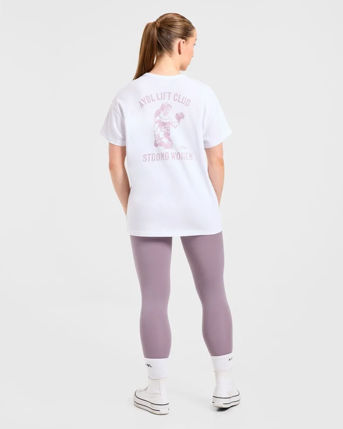 Oversized T-shirt met ‘Strong Women’-print
