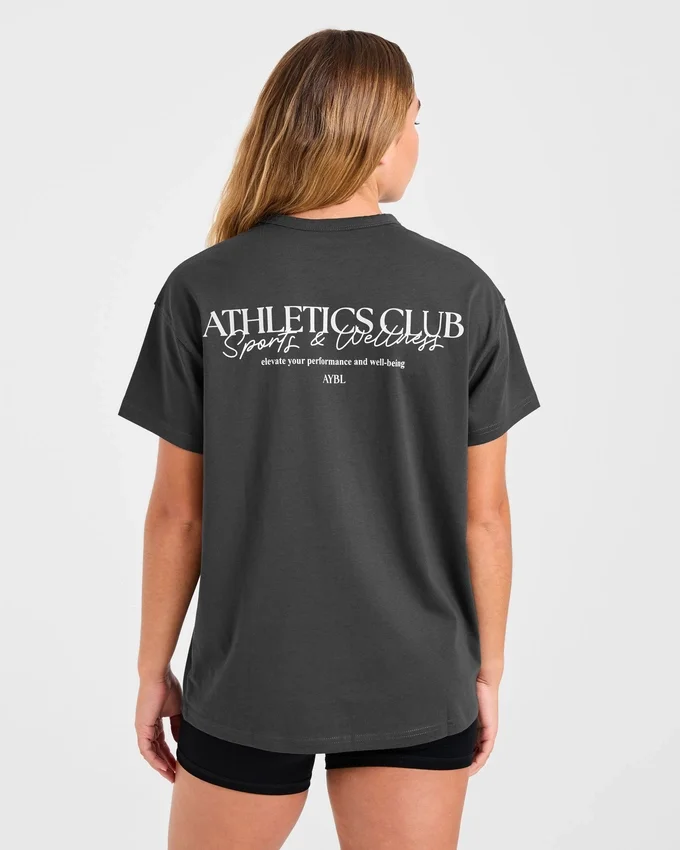 Oversized T-shirt van de atletiekclub