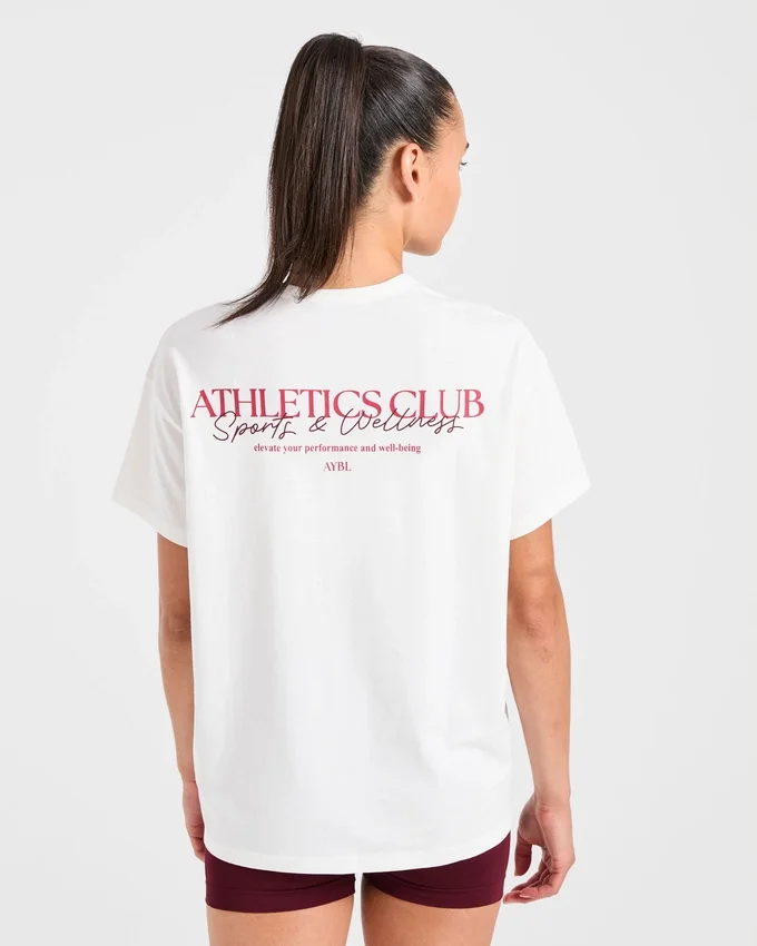 Oversized T-shirt van de atletiekclub