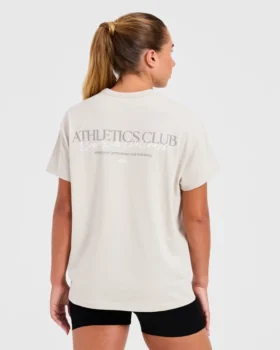 Oversized T-shirt van de atletiekclub