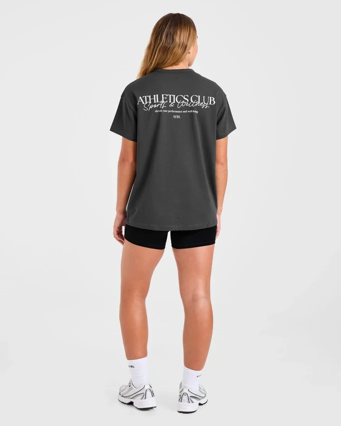Oversized T-shirt van de atletiekclub