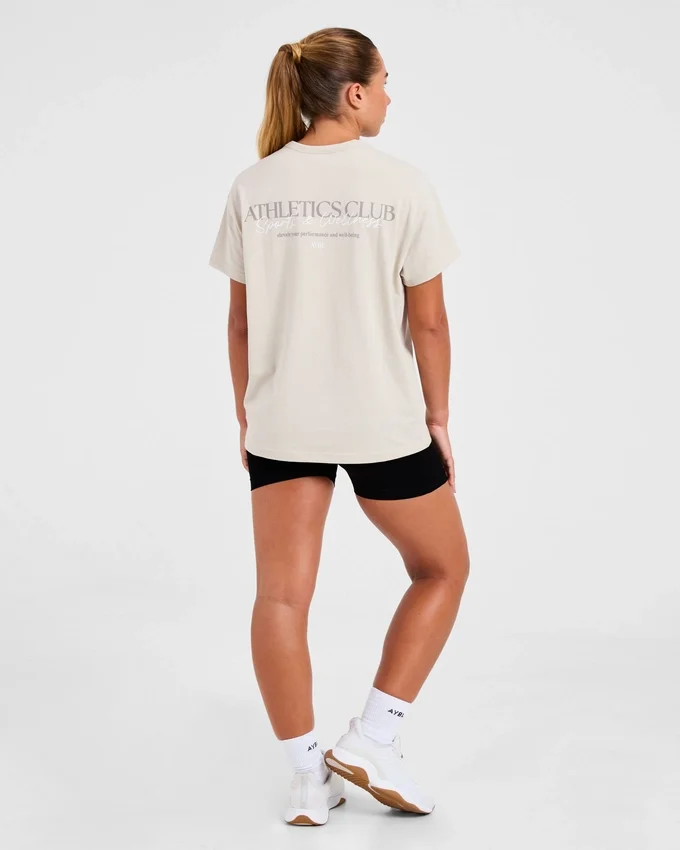 Oversized T-shirt van de atletiekclub