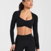 Physique crop top met lange mouwen