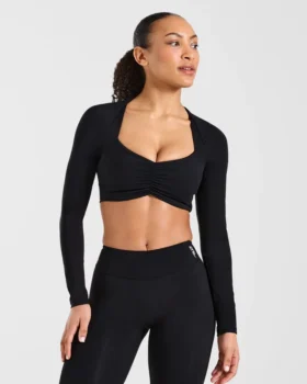 Physique crop top met lange mouwen