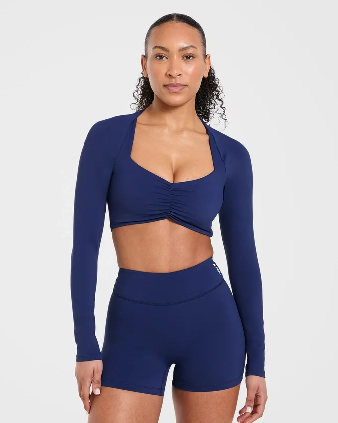 Physique crop top met lange mouwen