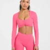 Physique crop top met lange mouwen