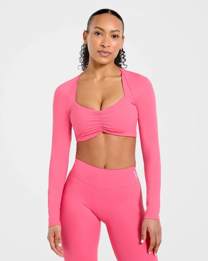 Physique crop top met lange mouwen