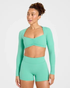 Physique crop top met lange mouwen