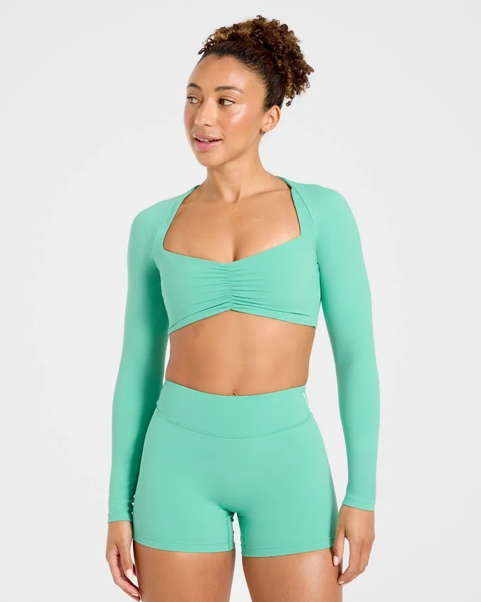 Physique crop top met lange mouwen