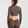 Physique crop top met lange mouwen