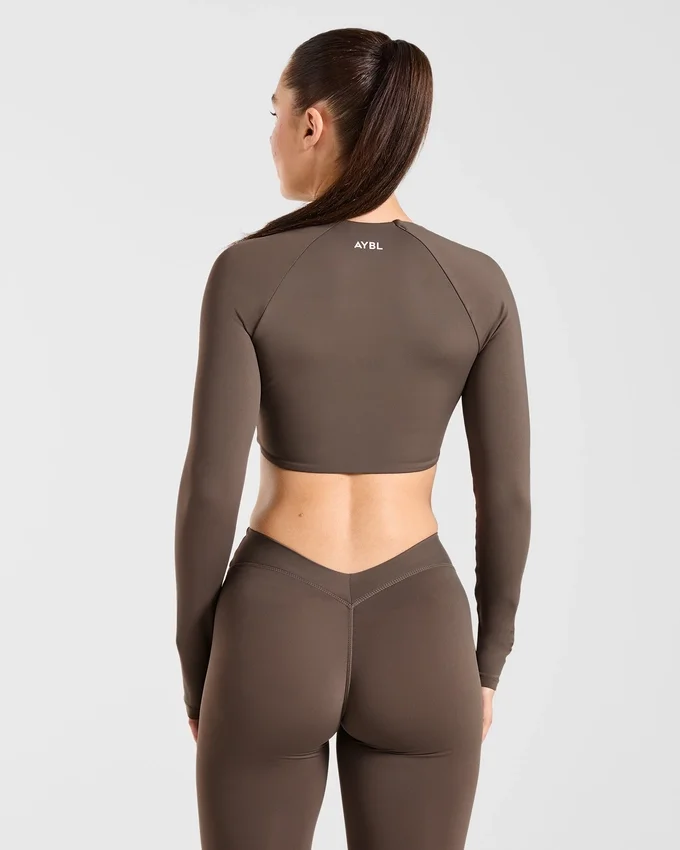 Physique crop top met lange mouwen
