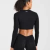 Physique crop top met lange mouwen