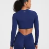Physique crop top met lange mouwen