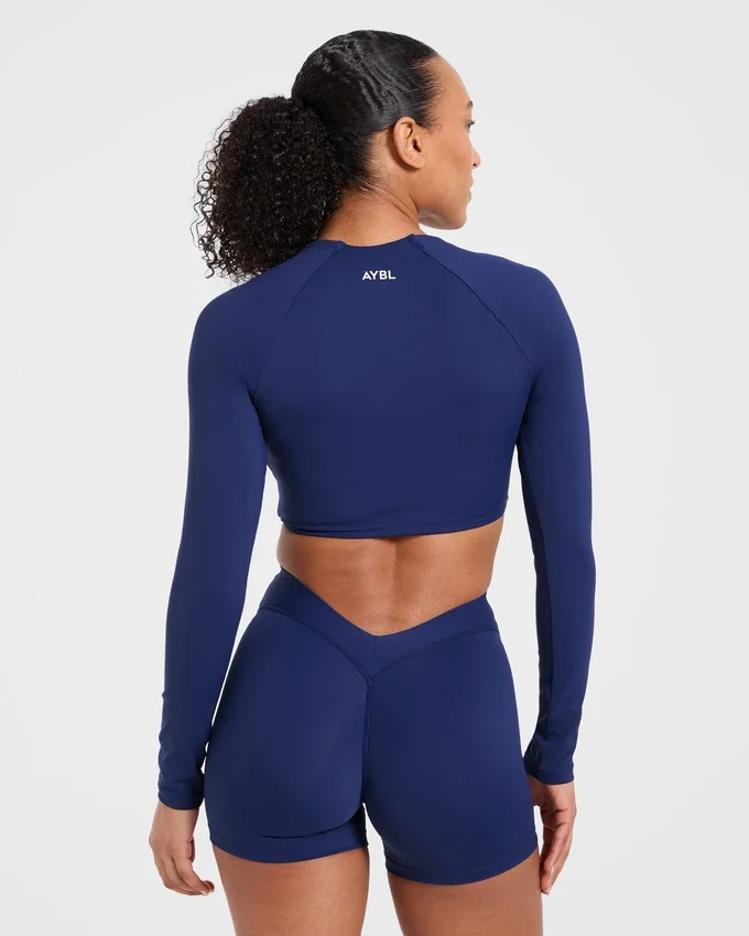 Physique crop top met lange mouwen