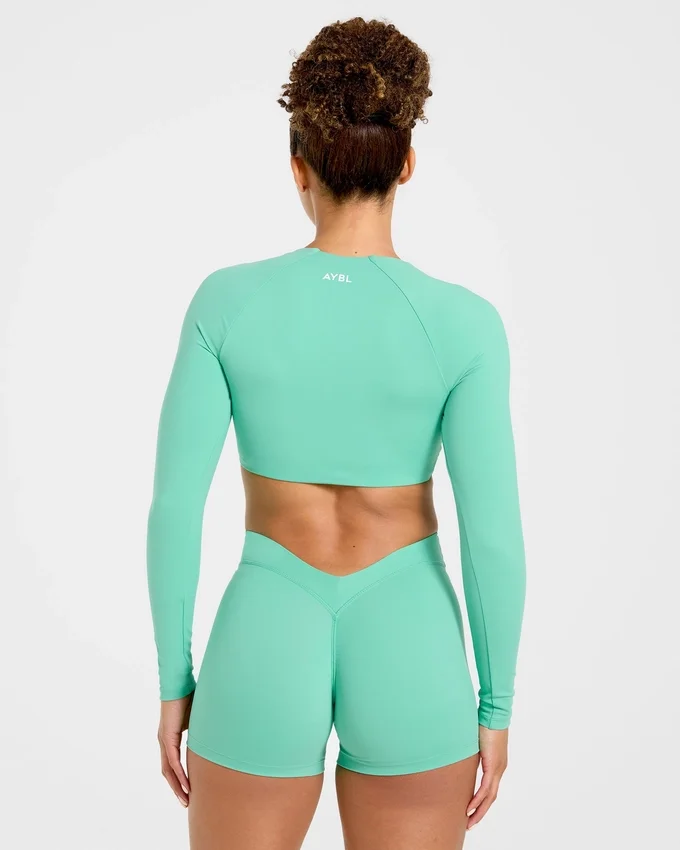 Physique crop top met lange mouwen