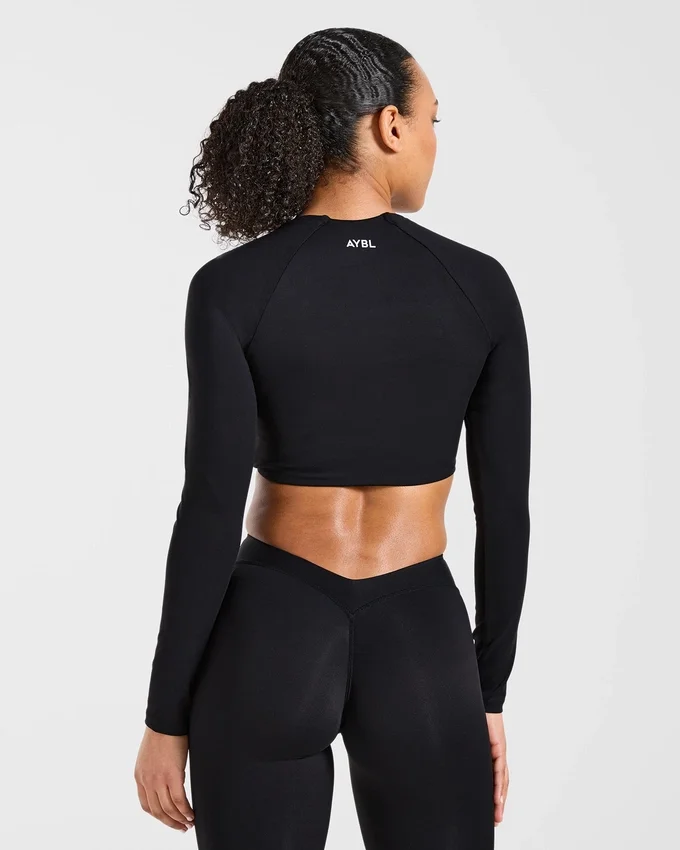 Physique crop top met lange mouwen