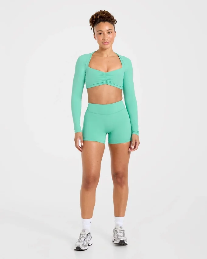 Physique crop top met lange mouwen