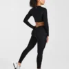 Physique crop top met lange mouwen