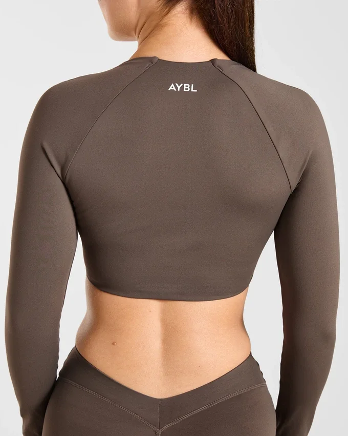 Physique crop top met lange mouwen