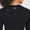 Physique crop top met lange mouwen