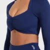 Physique crop top met lange mouwen