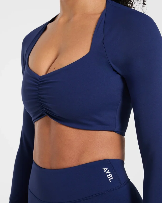 Physique crop top met lange mouwen