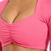 Physique crop top met lange mouwen