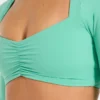 Physique crop top met lange mouwen
