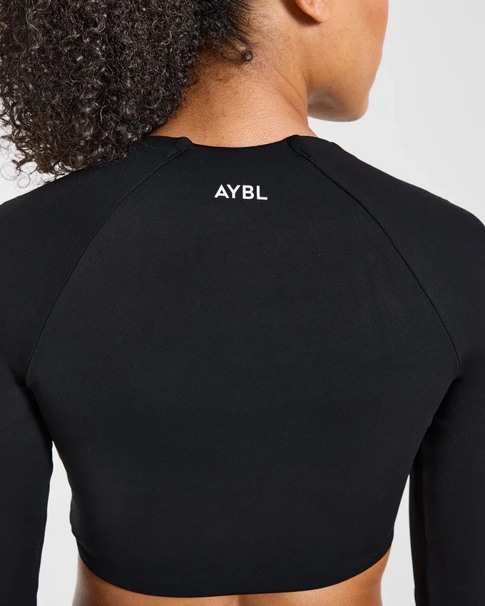 Physique crop top met lange mouwen