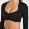 Physique crop top met lange mouwen