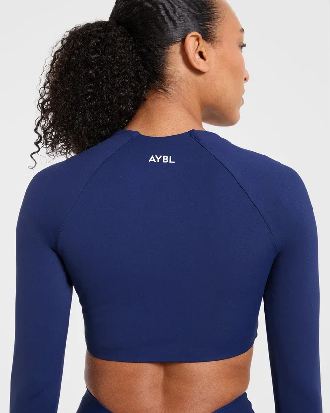 Physique crop top met lange mouwen