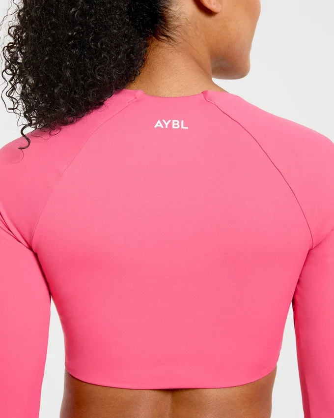 Physique crop top met lange mouwen