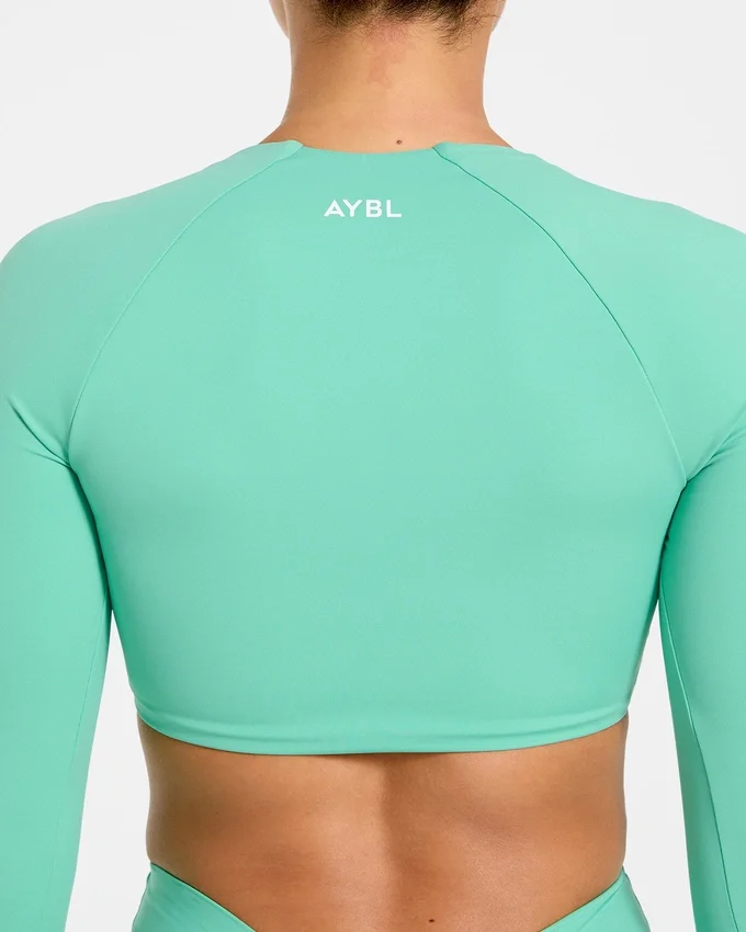 Physique crop top met lange mouwen