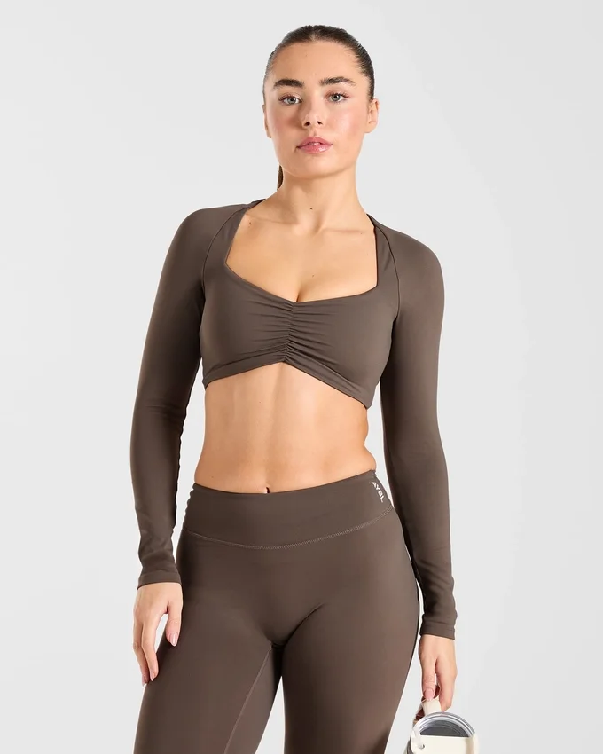 Physique crop top met lange mouwen
