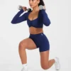 Physique crop top met lange mouwen