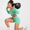 Physique crop top met lange mouwen