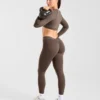 Physique crop top met lange mouwen